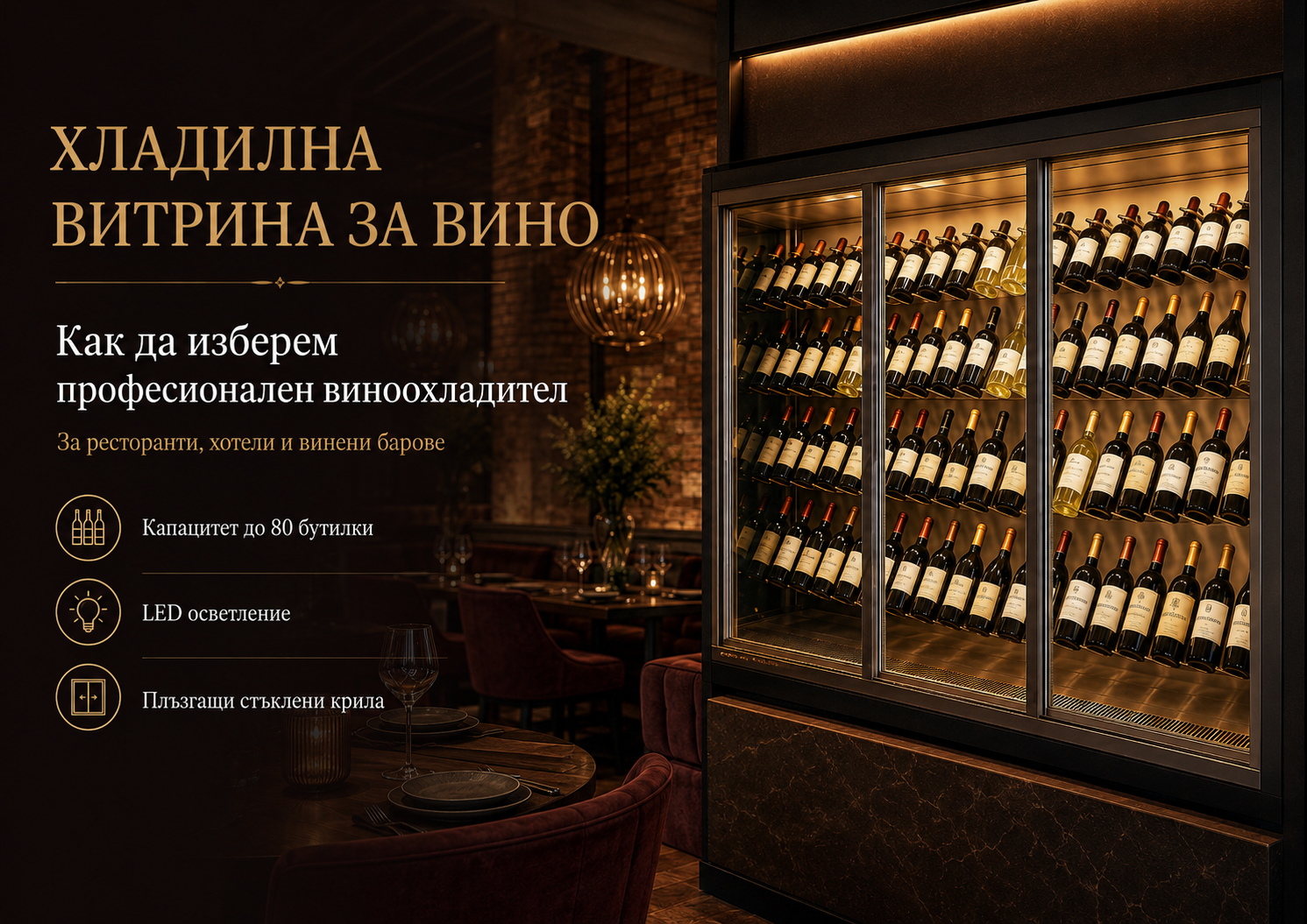 Хладилна Витрина За Вино – Как Да Изберем Професионален Виноохладител За Ресторант, Хотел Или Винен Бар