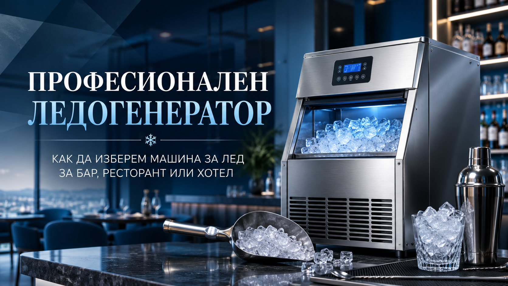 Професионален Ледогенератор – Как Да Изберем Машина За Лед За Бар, Ресторант Или Хотел
