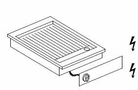 Скара за вграждане - електрическа, оребрена, хромирана