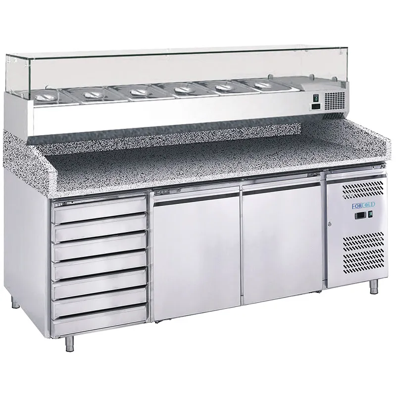 Хладилник за обработка на тесто с плот от естествен камък Хладилник за обработка на тесто с плот от естествен камък