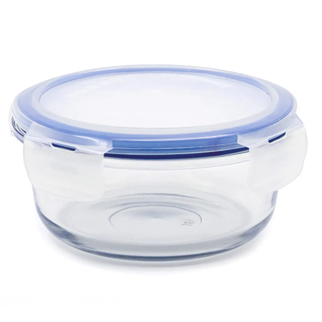 Кутия за съхранение на храни - стъклена, кръгла 950мл