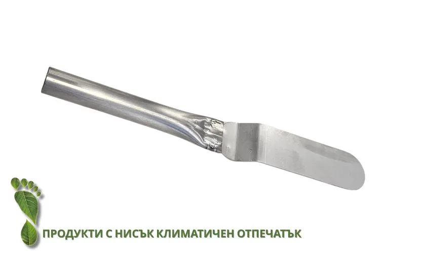 Кухненска шпатула от неръждаема стомана обла