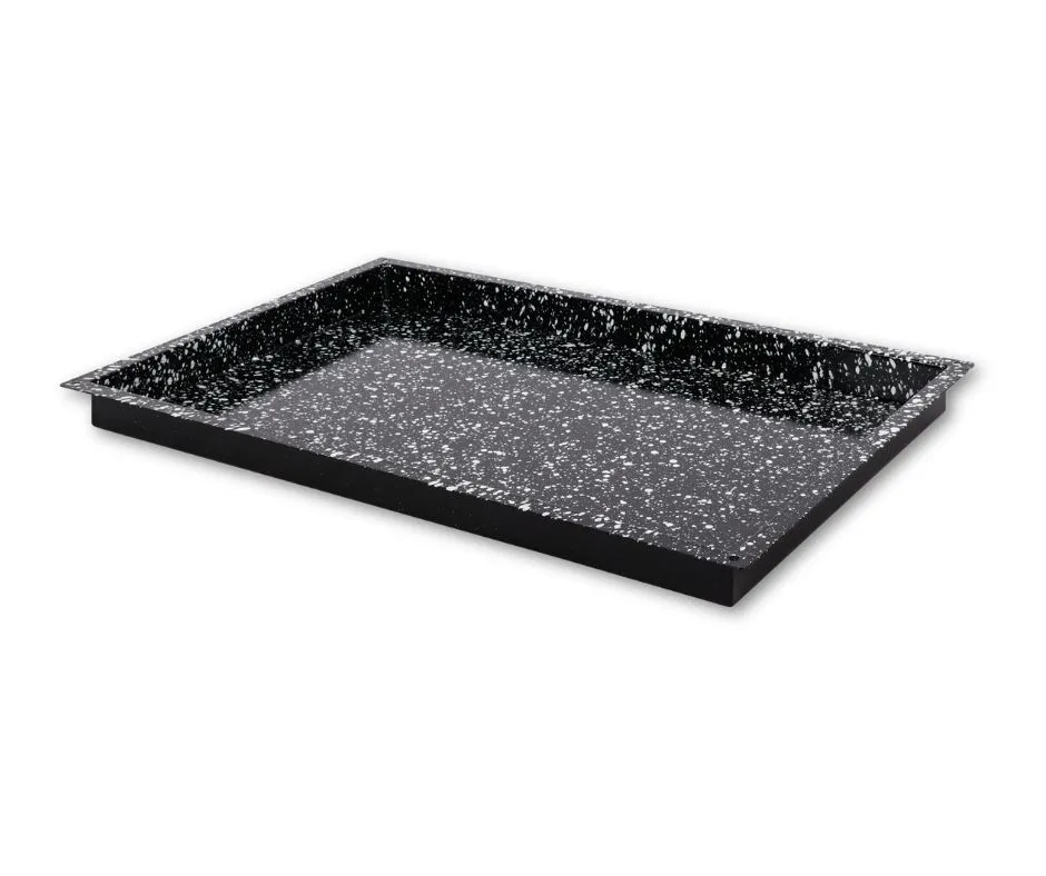 60×40×4cm enamelled vitrified steel baking tray