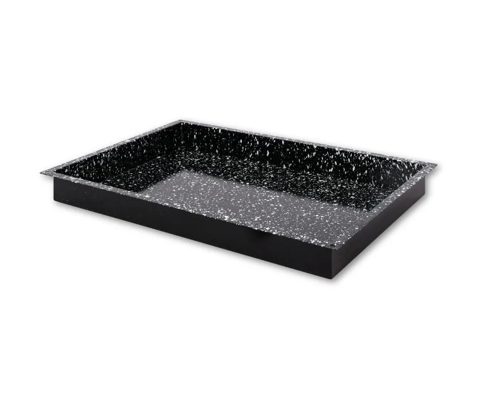 60×40×6cm enamelled vitrified steel baking tray