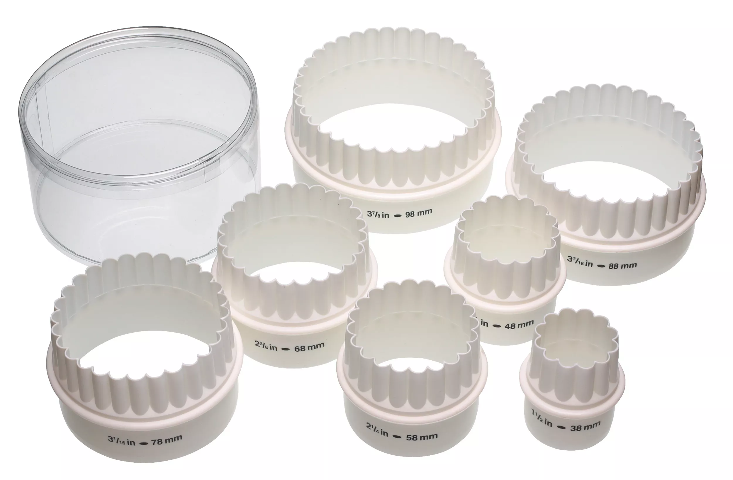 Комплект 7бр. форми за рязане на тесто - кръг