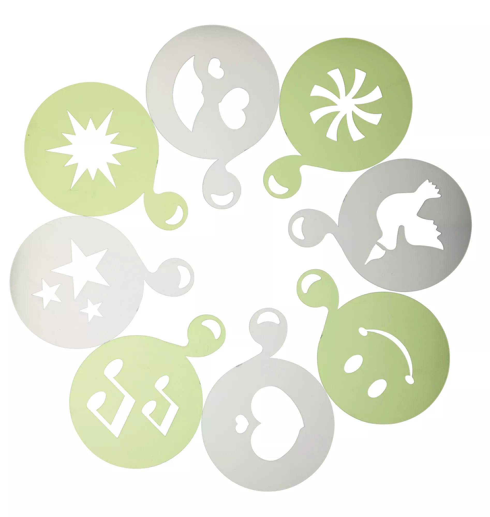 Set 8pc. Cappuccino decorators