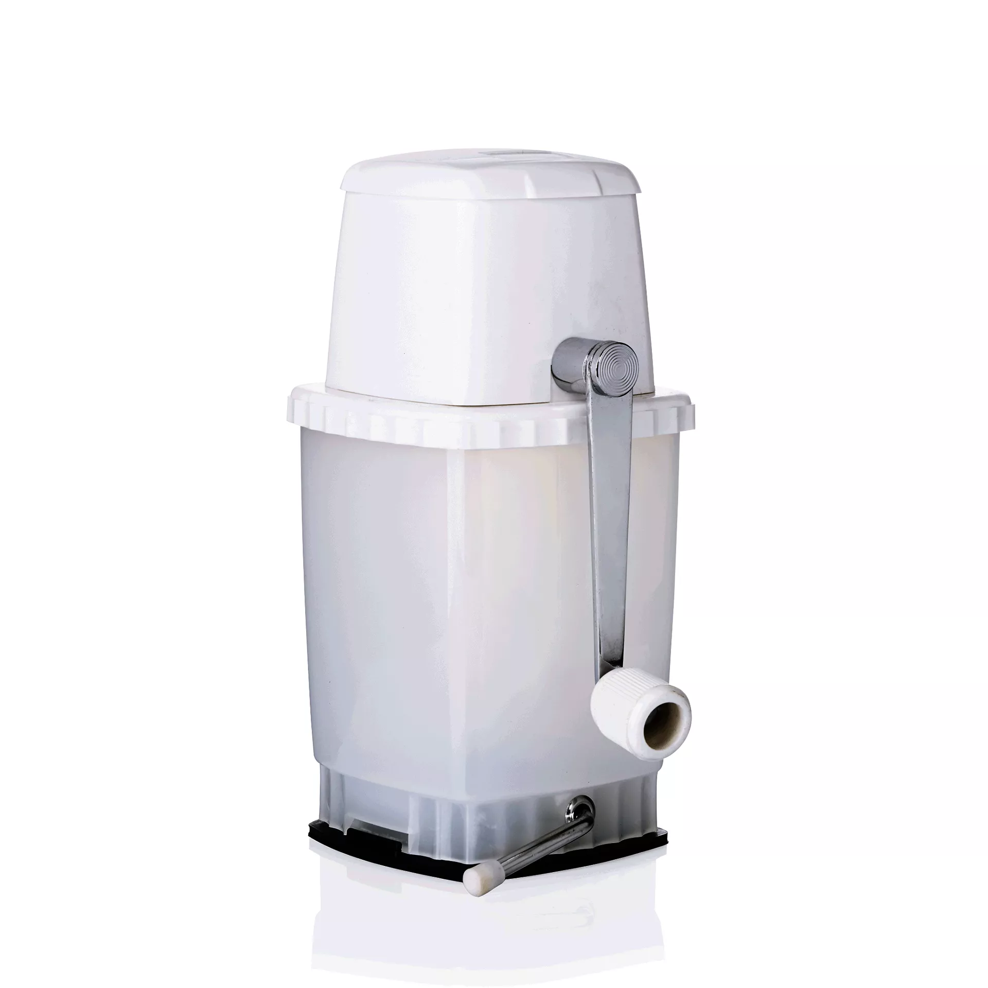 Ice crushser with vacuum suction base