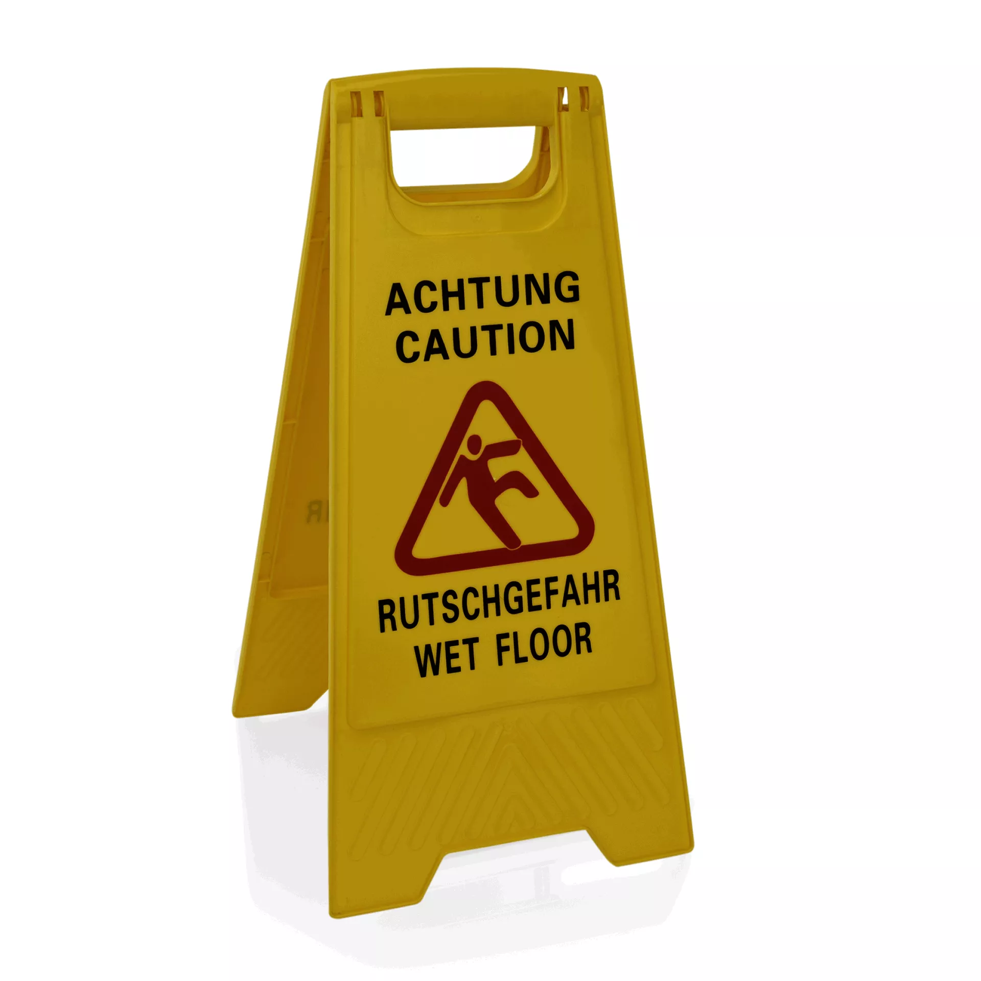 Указателна табела с надпис “Внимание хлъзгав под“