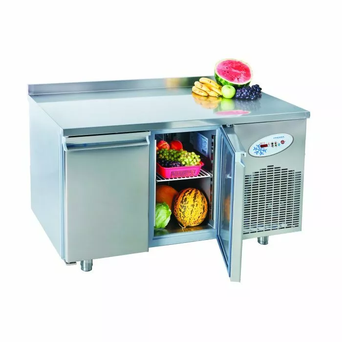 Хоризонтален среднотемпературен стенен хладилник с 2 врати