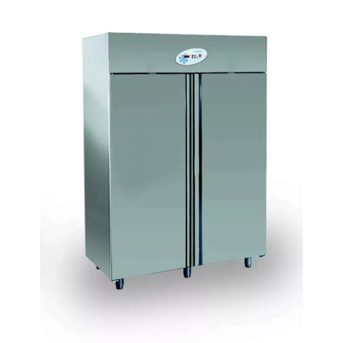 Нискотемпературен хладилен шкаф - неръждаема стомана. Размер: 2xGN 2/1