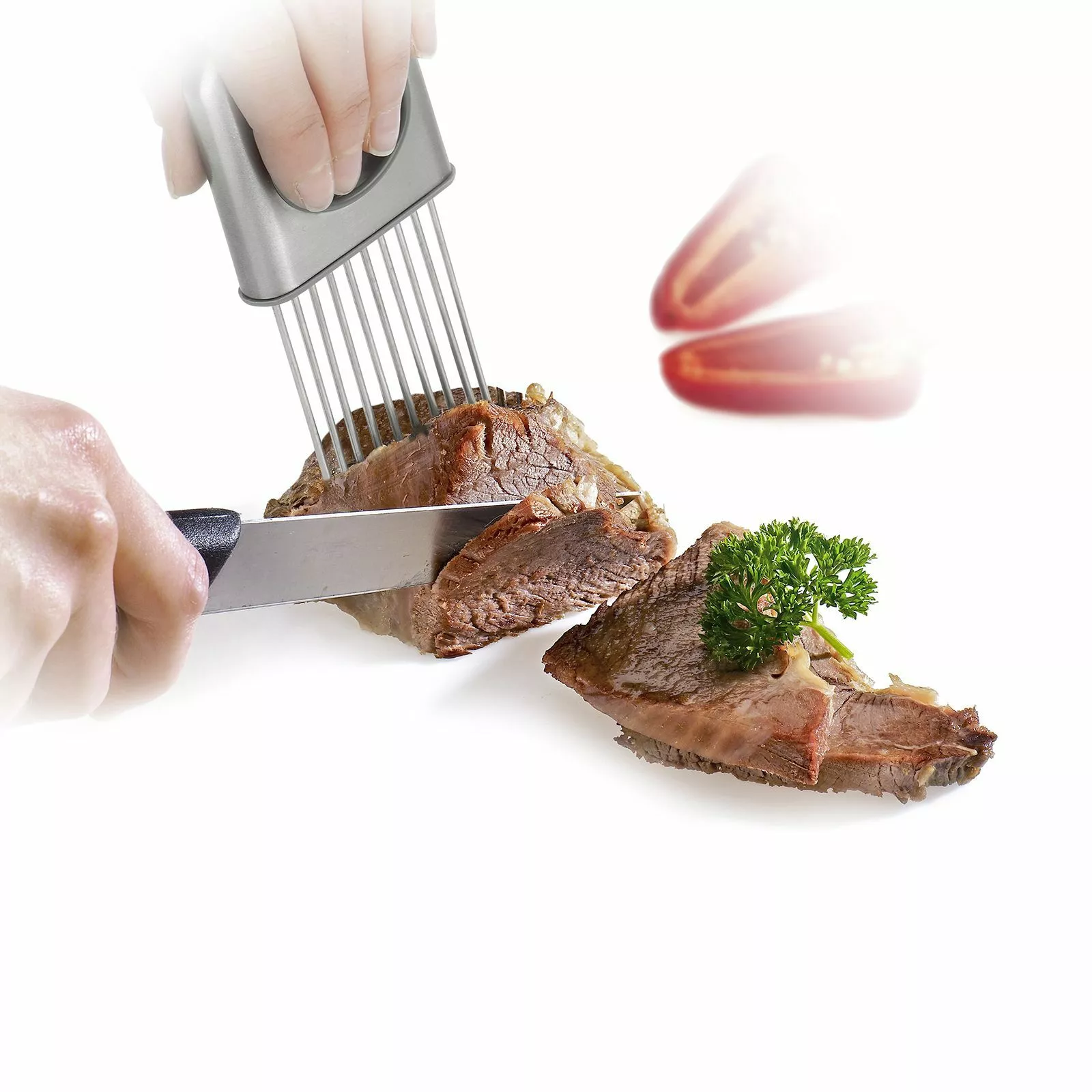 Помощна вилица за рязане на месо