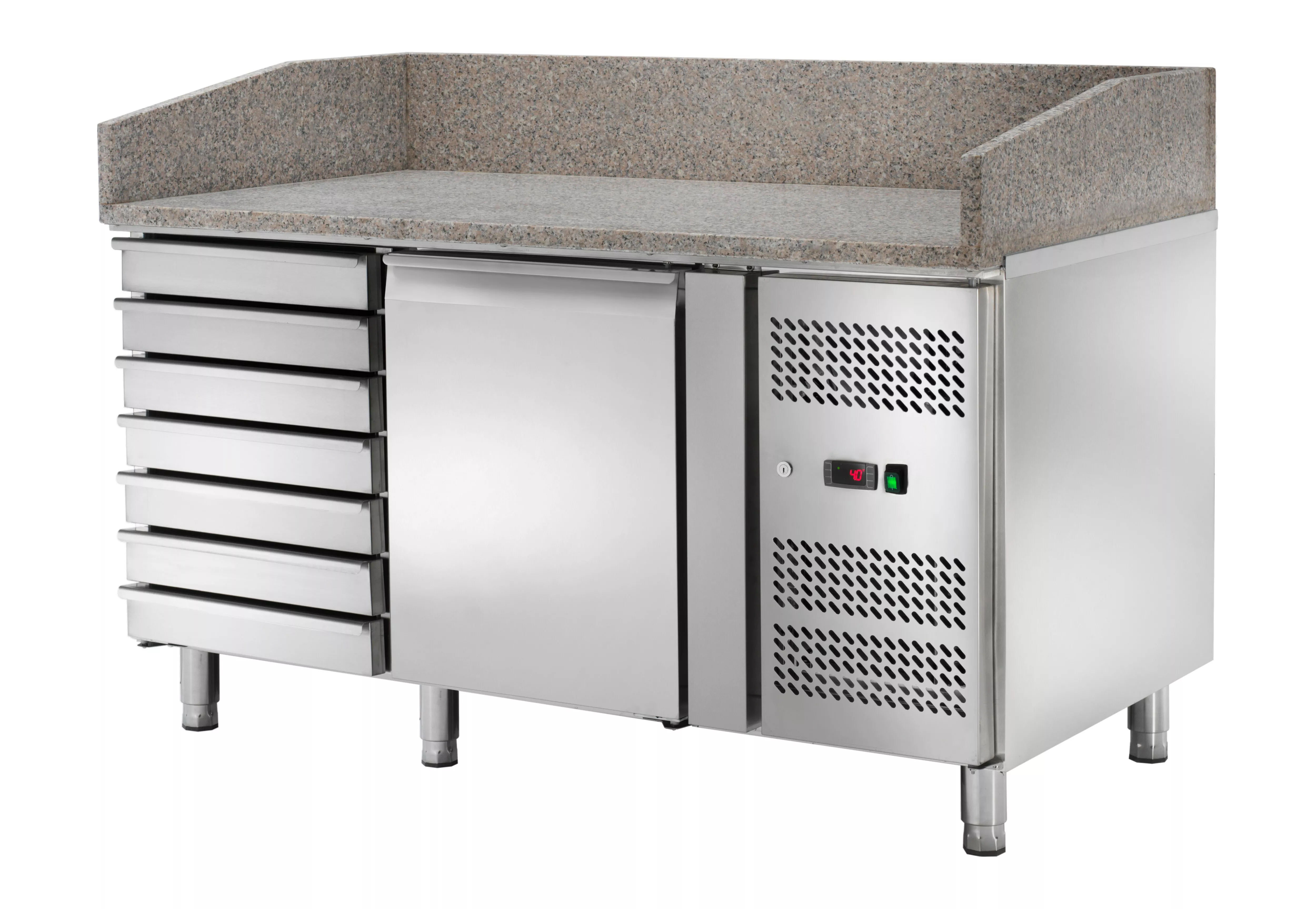 Ventilated refrigerated counter