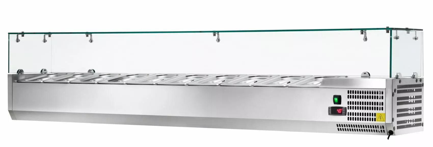 Refrigerated display case - capacity: 10хGN 1/4 Refrigerated display case - capacity: 10хGN 1/4