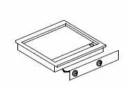 Скара за вграждане - електрическа, гладка, хромирана - 220V
