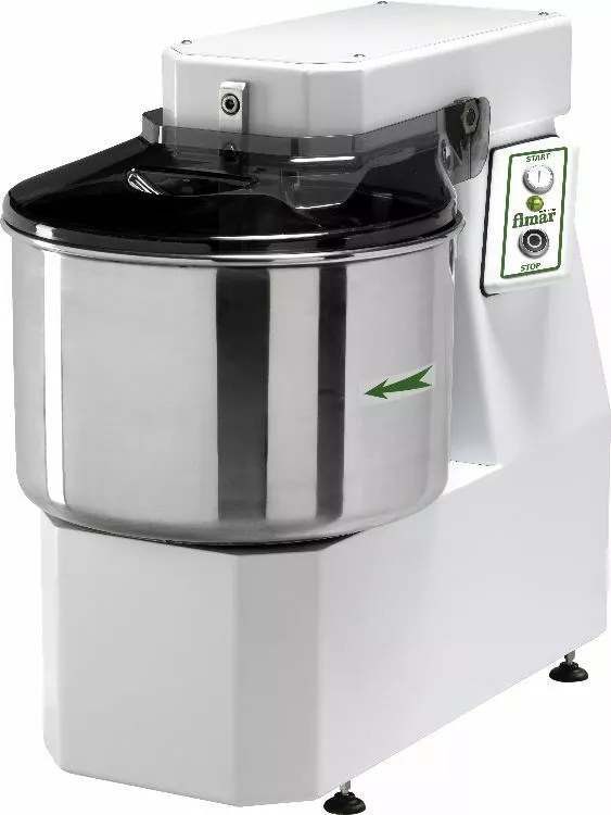 Dough mixer with non-detachable head and bowl Dough mixer with non-detachable head and bowl
