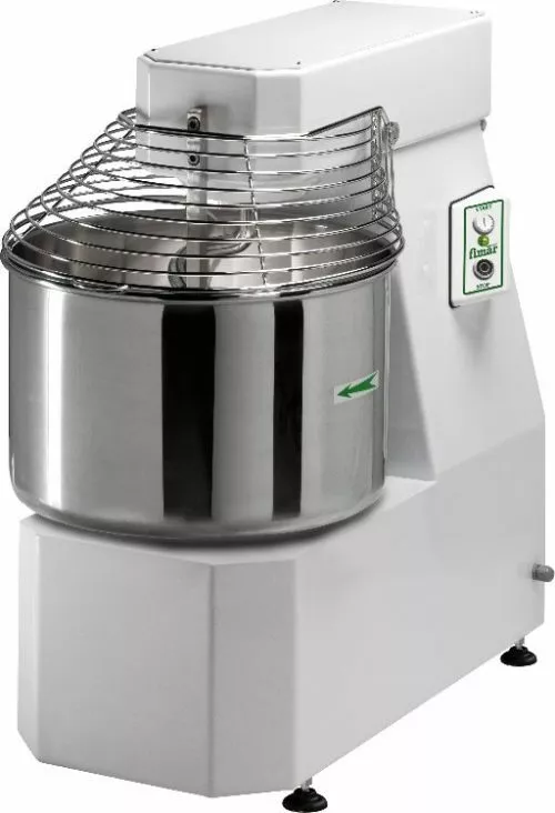 Dough mixer with a non-detachable head and bowl Dough mixer with a non-detachable head and bowl
