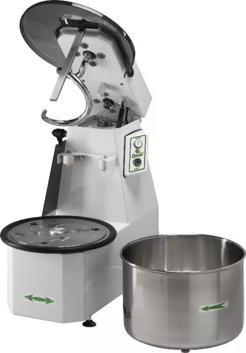Spiral kneader with liftable head and removable bowl Spiral kneader with liftable head and removable bowl