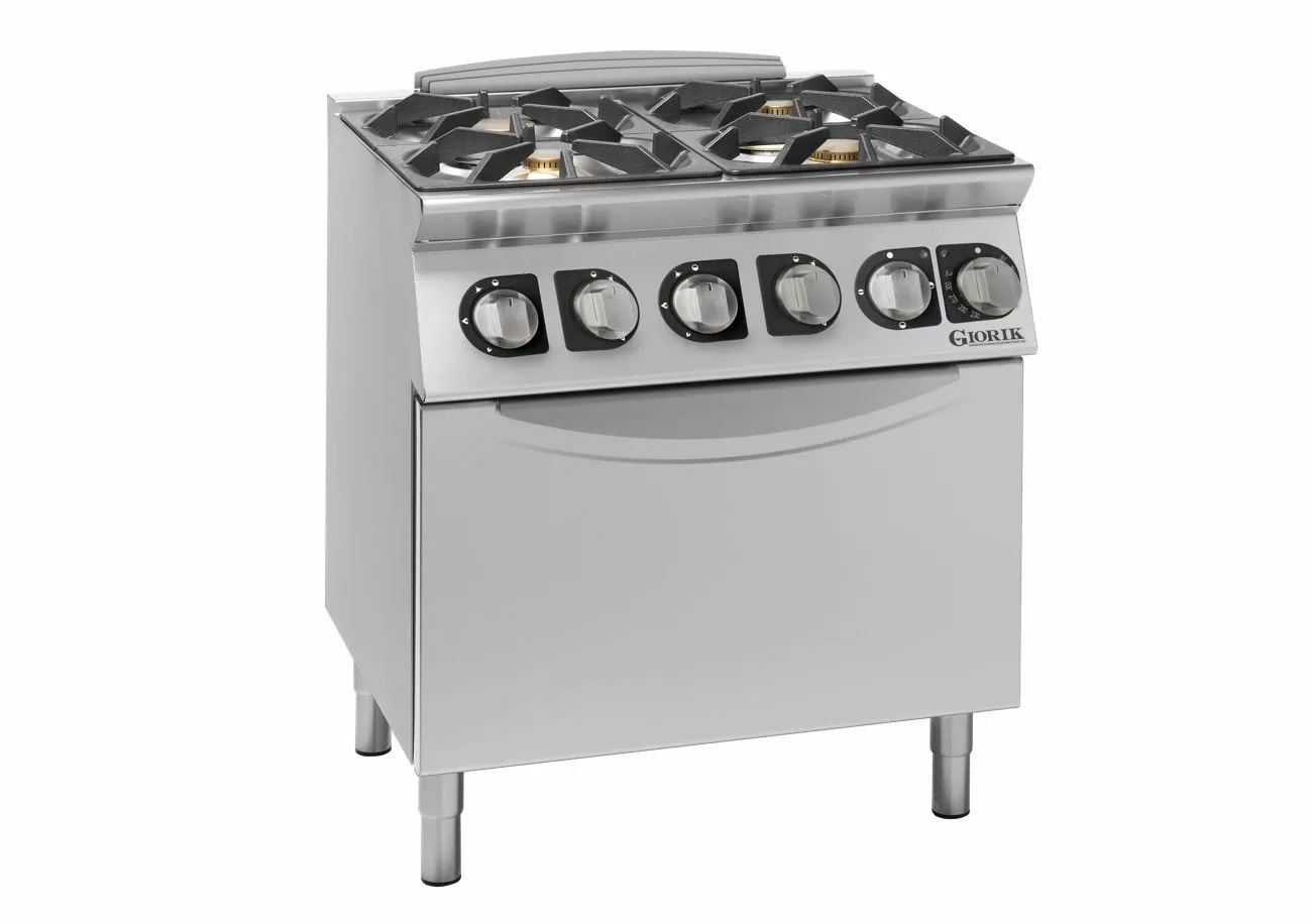 4 Burner Gas Hob on Electric Oven