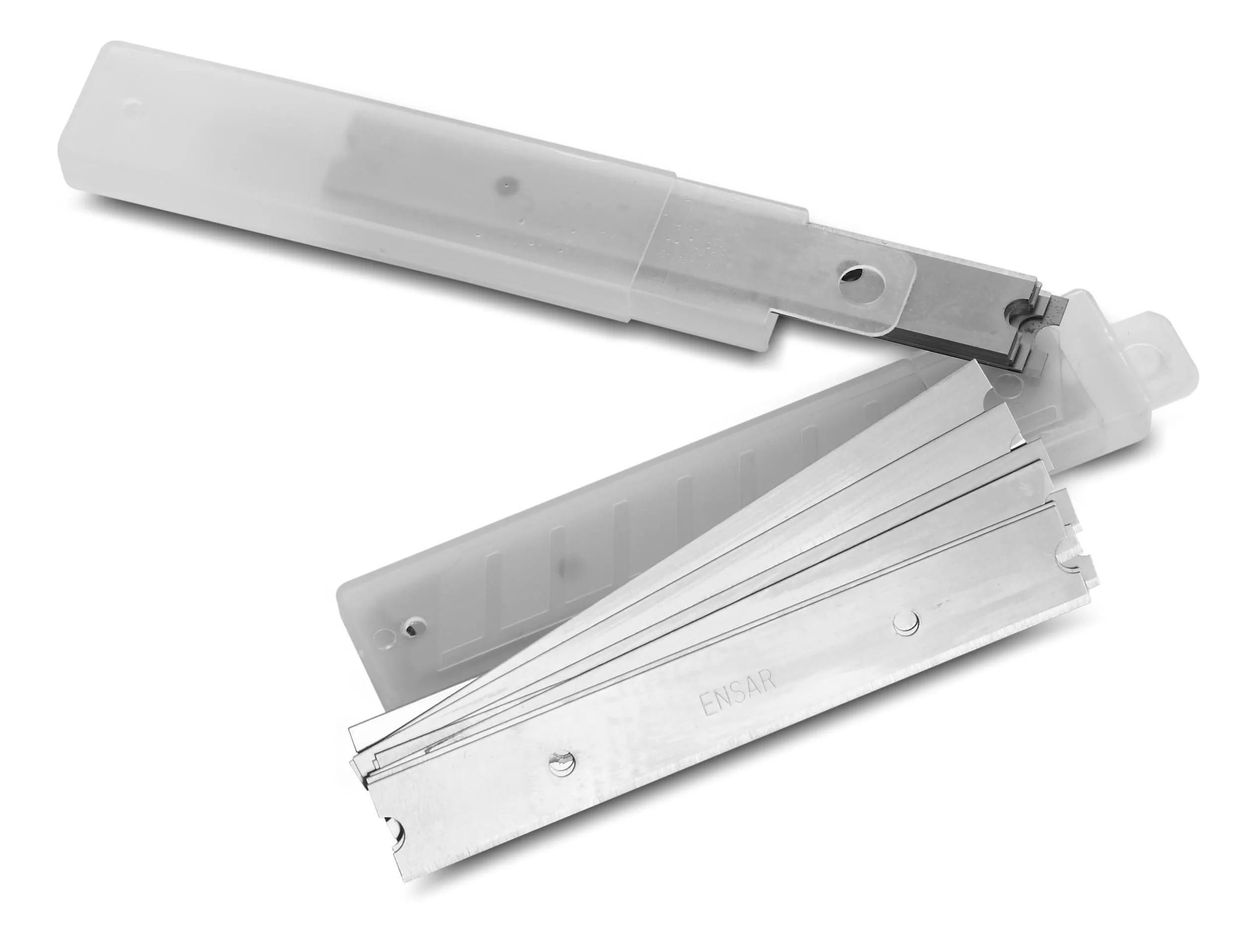 Glass scraping razor blade