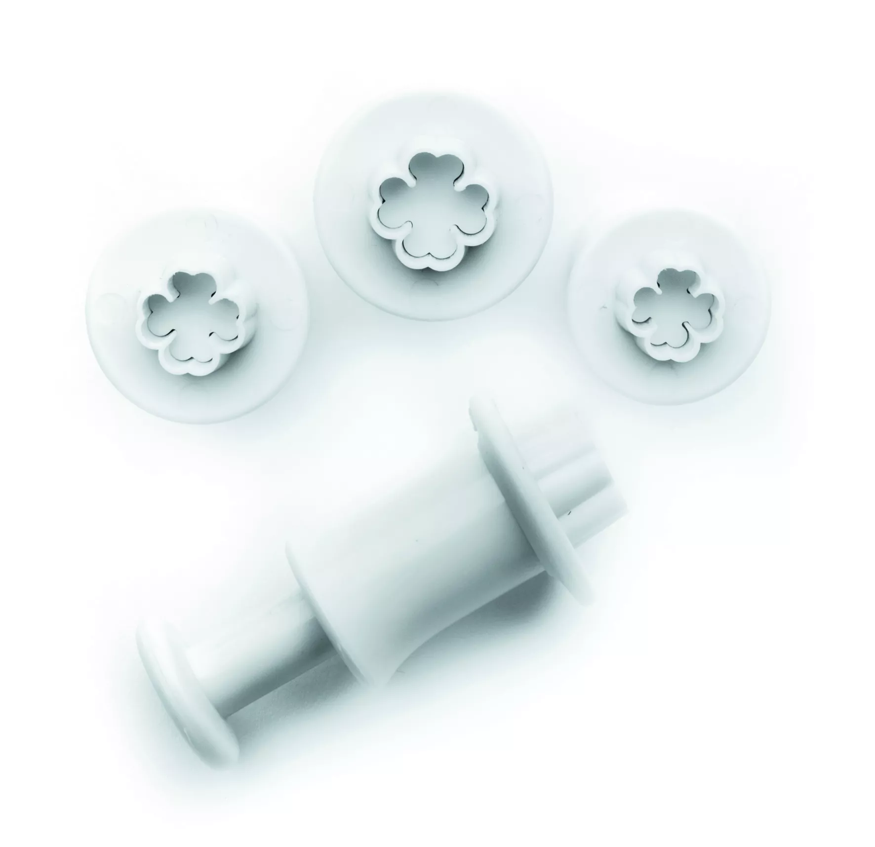 Set 3pc. cutters with ejector - clover