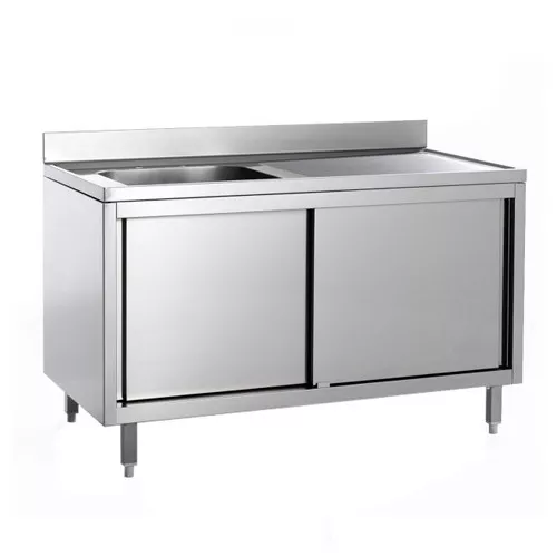 Неутрални шкафове със заден борд с две отваряеми врати и 1 мивка с размер 40х40х25см.