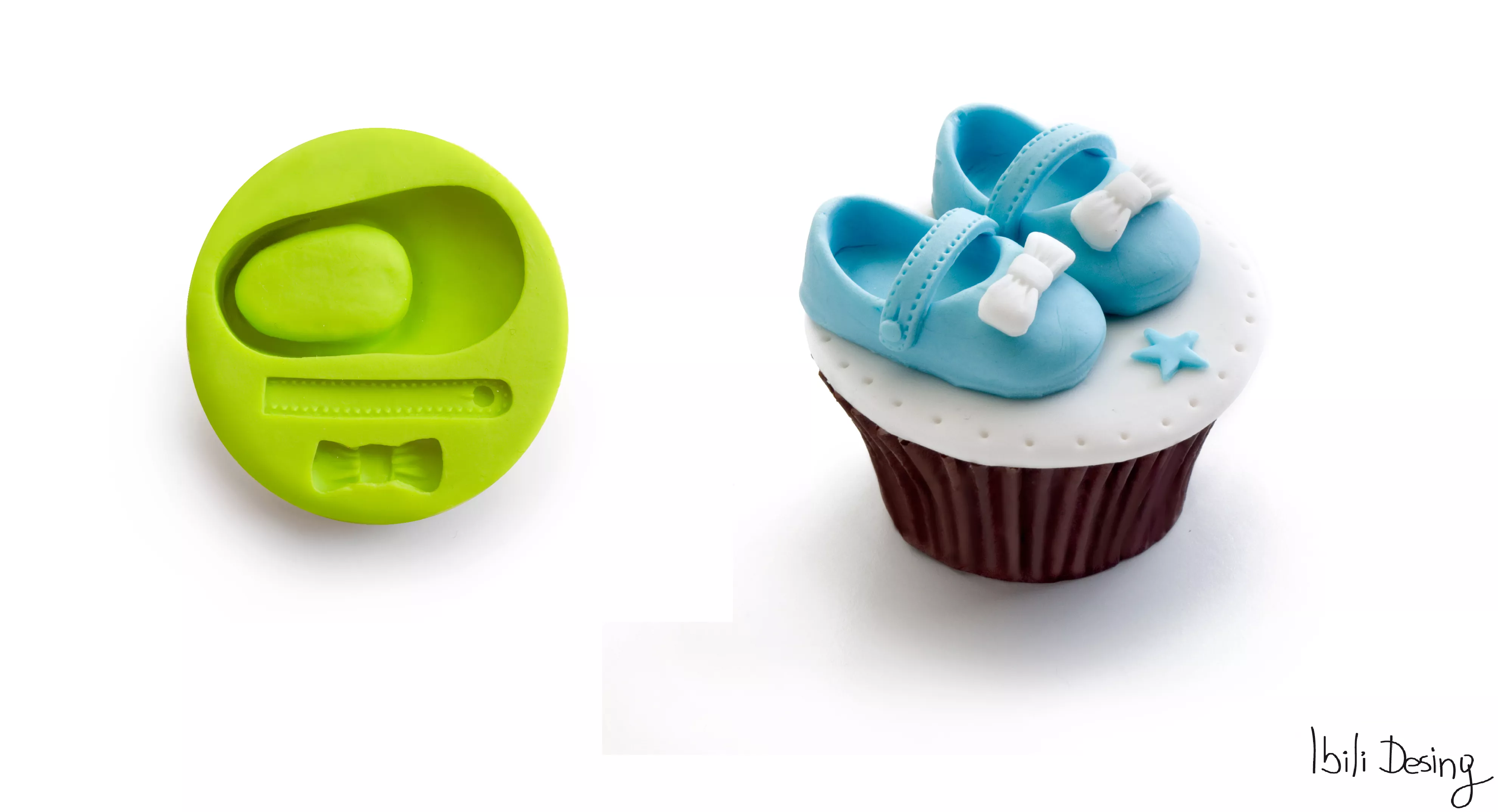 3D decorating mould - baby shoe
