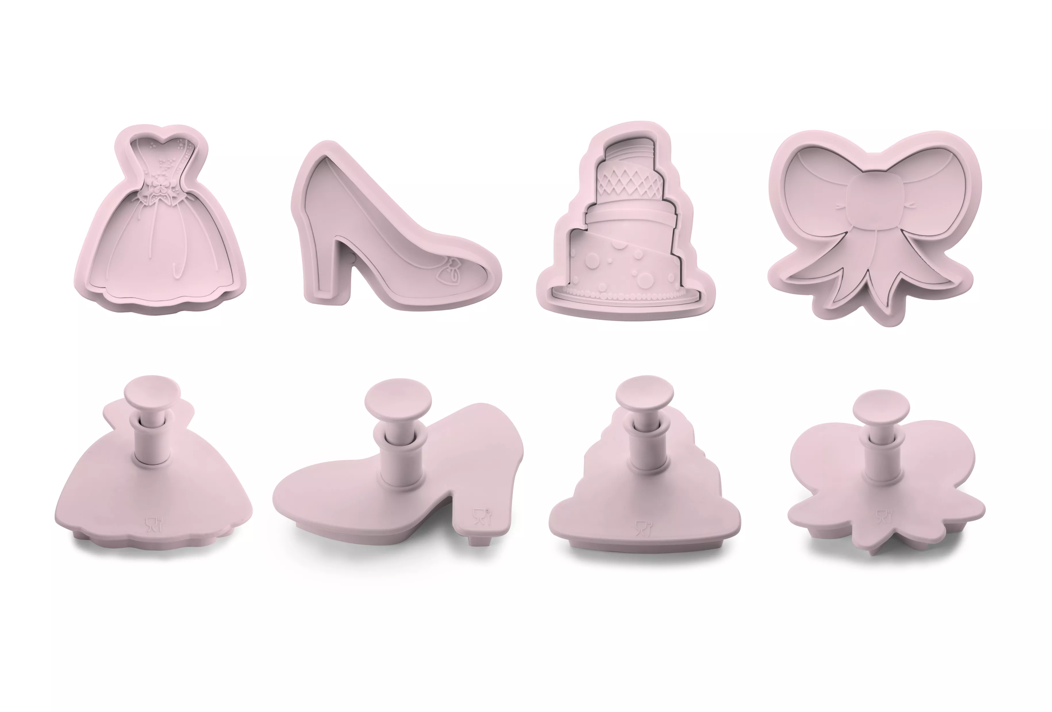 Set 4pc. cutters with ejector - fiesta