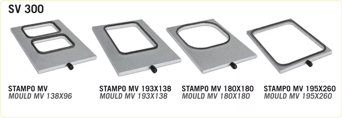 Thermal stencil with 1 hole size 18/18cm. Suitable for SV 300 machine
