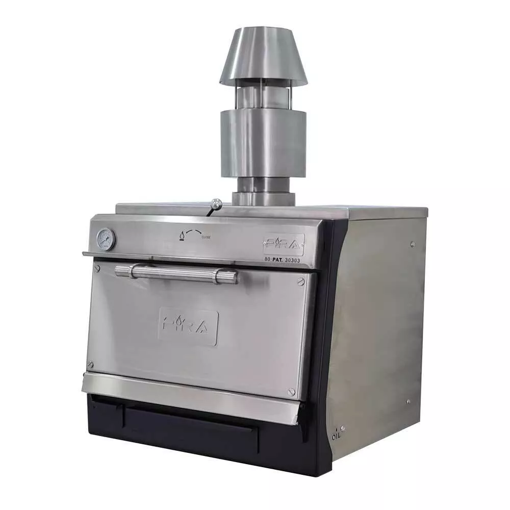 Фурна и барбекю на дървени въглища с падаща отваряема врата Pira 80 LUX SD