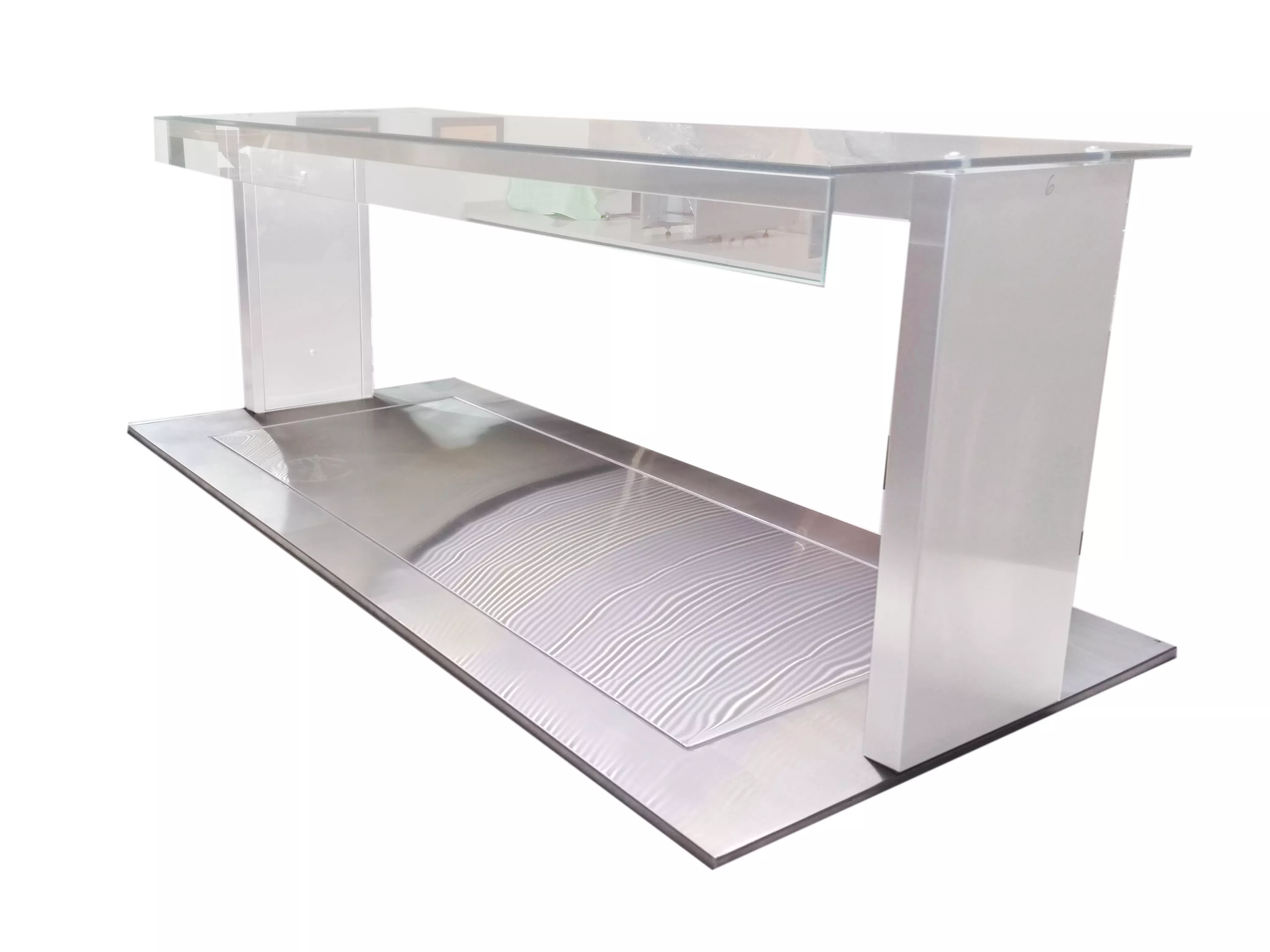 Heating stainless steel worktop Heating stainless steel worktop