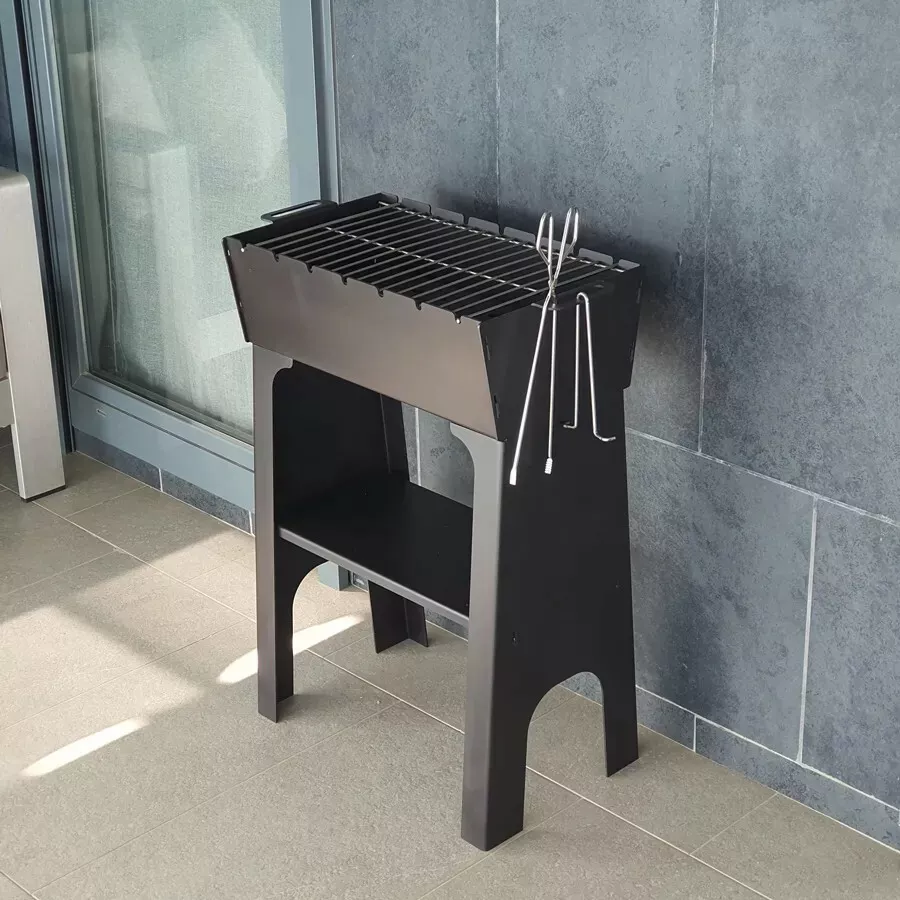 Портативно разглобяемо барбекю на дървени въглища BBQ JOBA