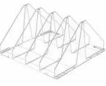 Стойка за поставяне на четири тави за миялна машина Стойка за поставяне на четири тави за миялна машина