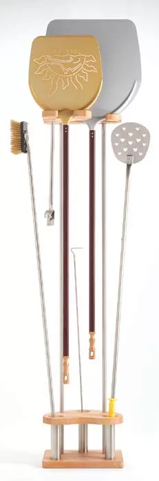 Rack for 7pc. pizza shovels