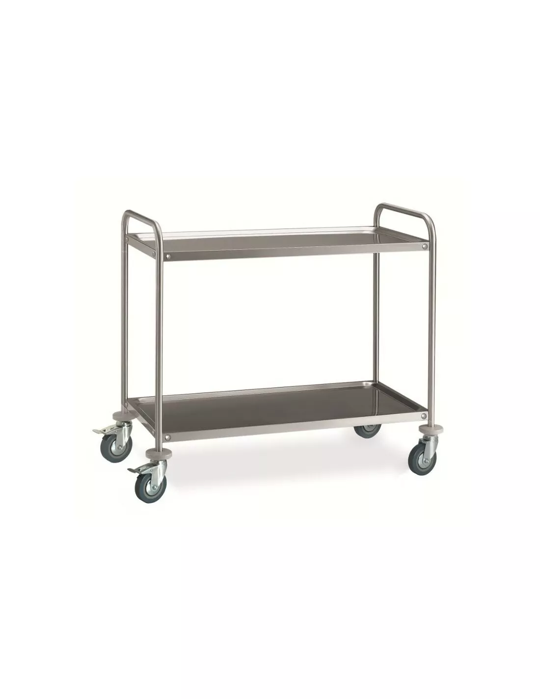 Stainless steel service trolley