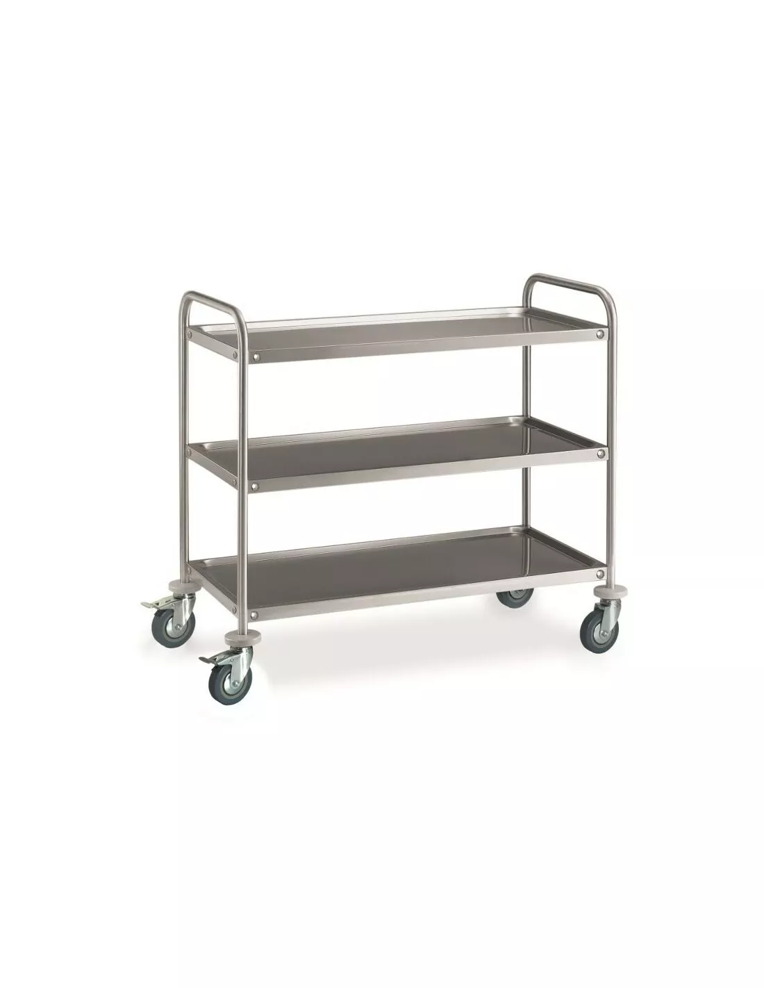 Stainless steel service trolley