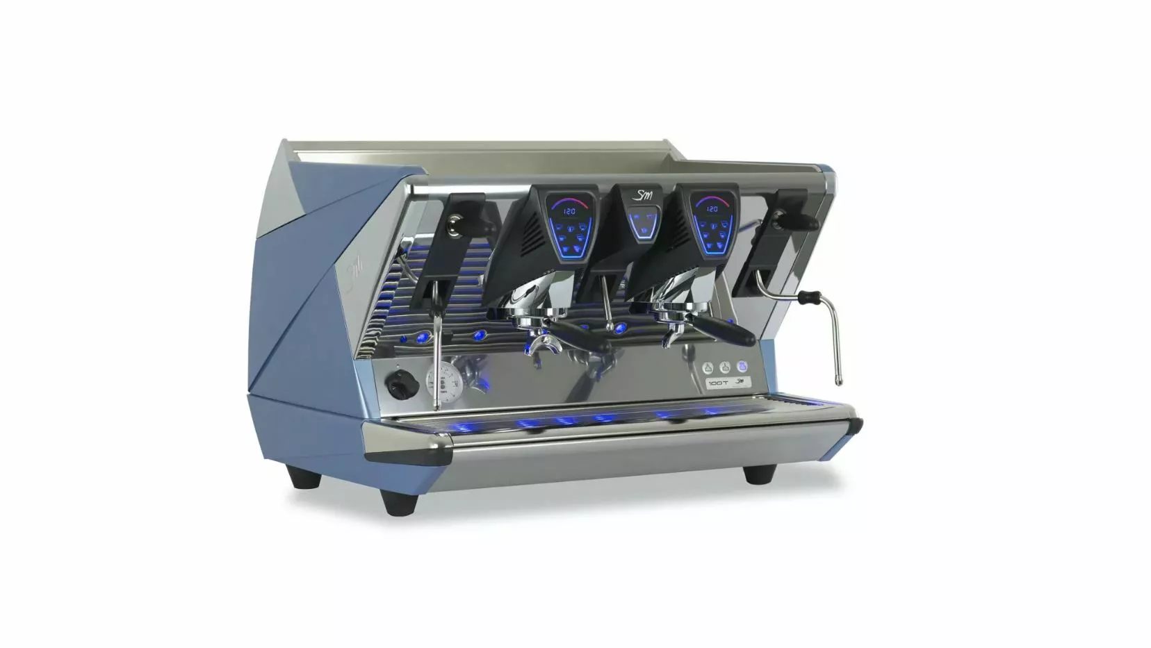 Кафе машина - цвят антрацит металик, две групи