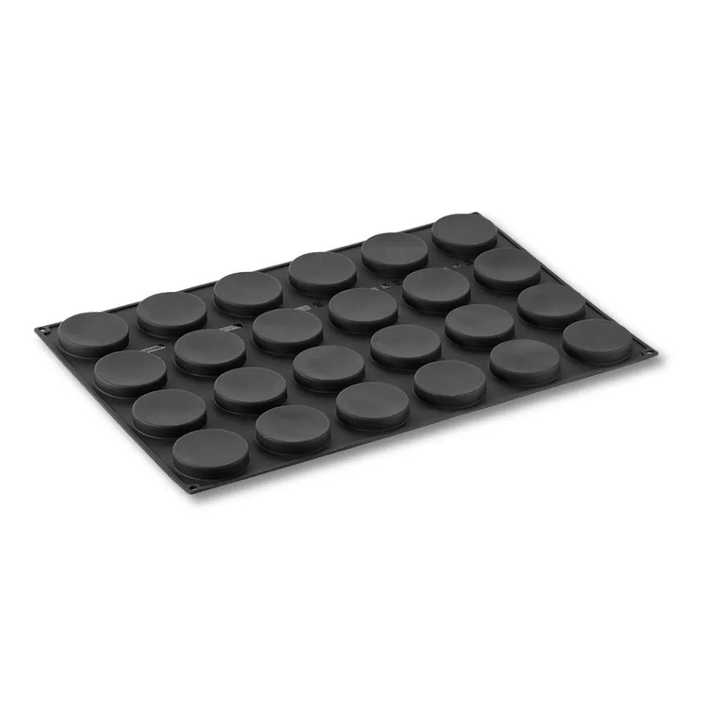 Форма за 24бр. сладки - кръг, силикон. Размер на сладка: 7,4х15см, капацитет - 65мл