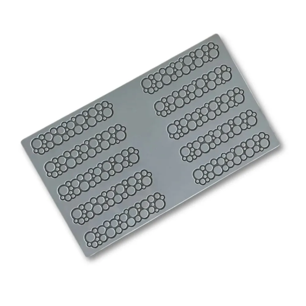 Силиконова форма за 10бр. декорации – кръг