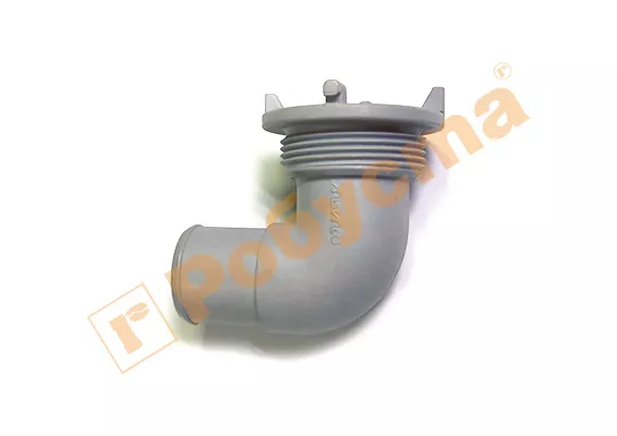 Коляно пластмасово с резба за тунелна миялна машина