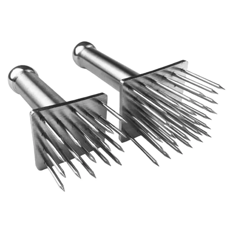 Meat tenderizer hammer with tenderizing spikes