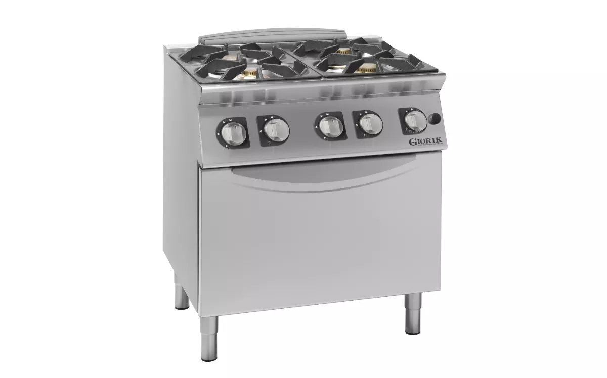 4 BURNER BASIC GAS HOB ON GAS OVEN