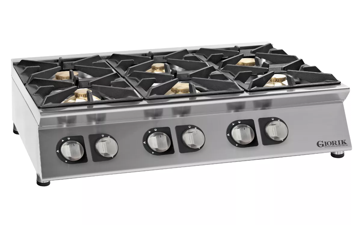 6 BURNER GAS HOB - COUNTERTOP