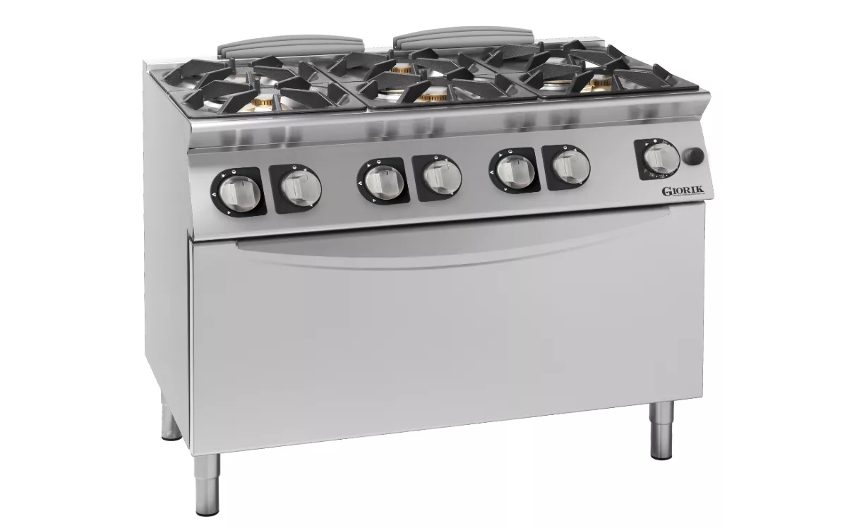 6 BURNER GAS HOB ON MAXI GAS OVEN 6 BURNER GAS HOB ON MAXI GAS OVEN