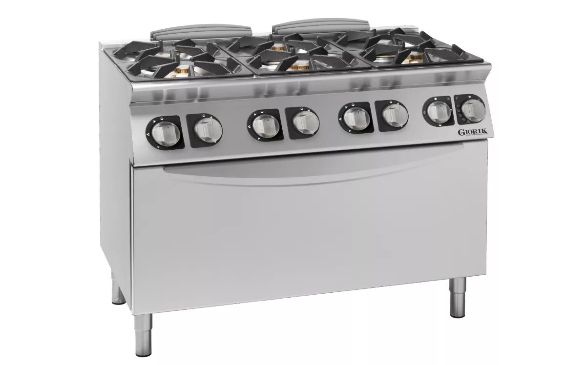 6 BURNER GAS HOB ON MAXI ELECTRIC OVEN 6 BURNER GAS HOB ON MAXI ELECTRIC OVEN