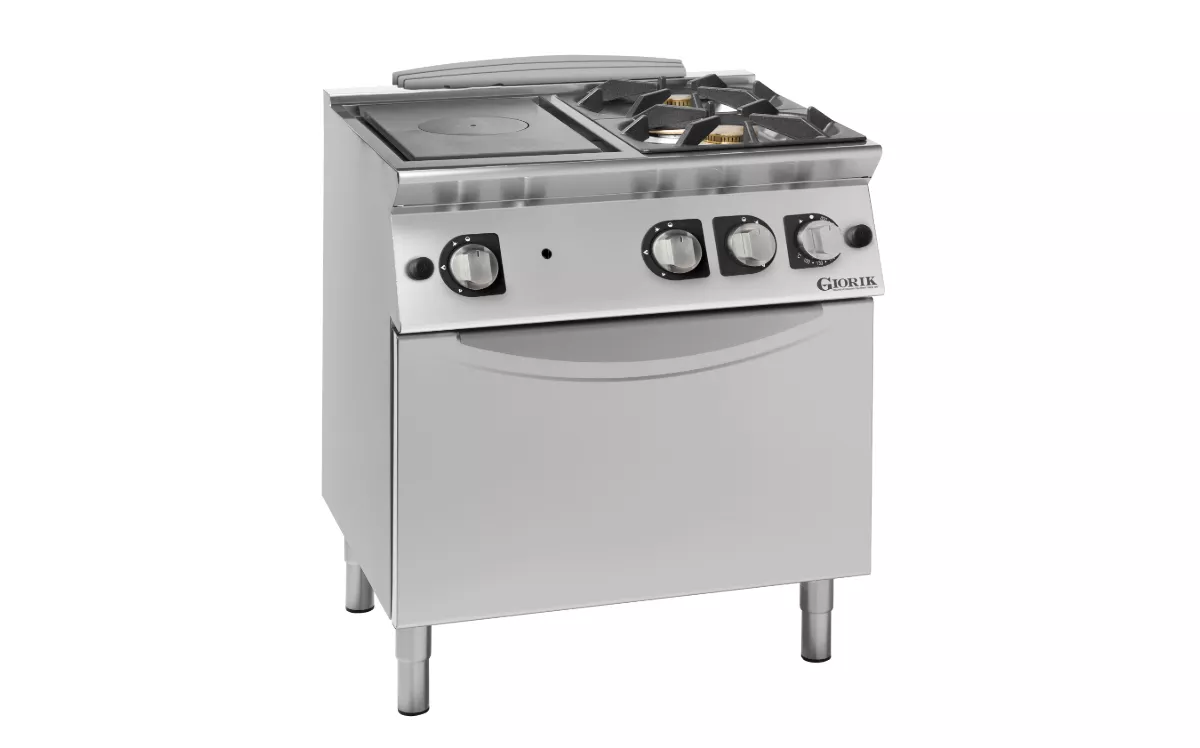 Солид топ газ и котлони газ - 2 горелки, фурна газ - GN 2/1 Солид топ газ и котлони газ - 2 горелки, фурна газ - GN 2/1