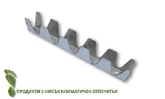 Форма за такос от неръждаема стомана 33x4.4x8.1_0