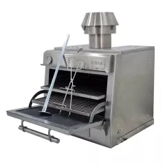 Pira_70_XL_SILVER_SD_drop-opening_charcoal_oven_and_barbecue_1