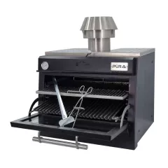 Charcoal_oven_and_barbecue_with_drop-opening_door_PIRA_80_BLACK_1