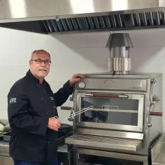 Фурна и барбекю на дървени въглища с повдигаща отваряема врата Pira 70 XL SILVER ED_3