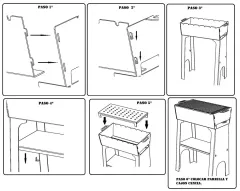 Портативно разглобяемо барбекю на дървени въглища BBQ JOBA_4